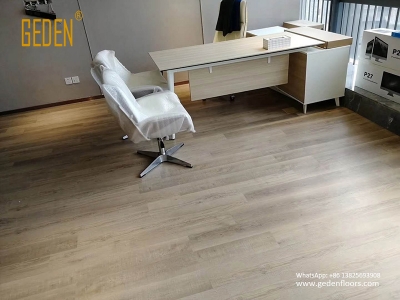 commercial SPC-wood look vinyl click for office 6609